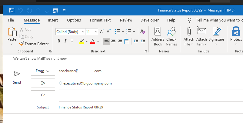 Generated Email